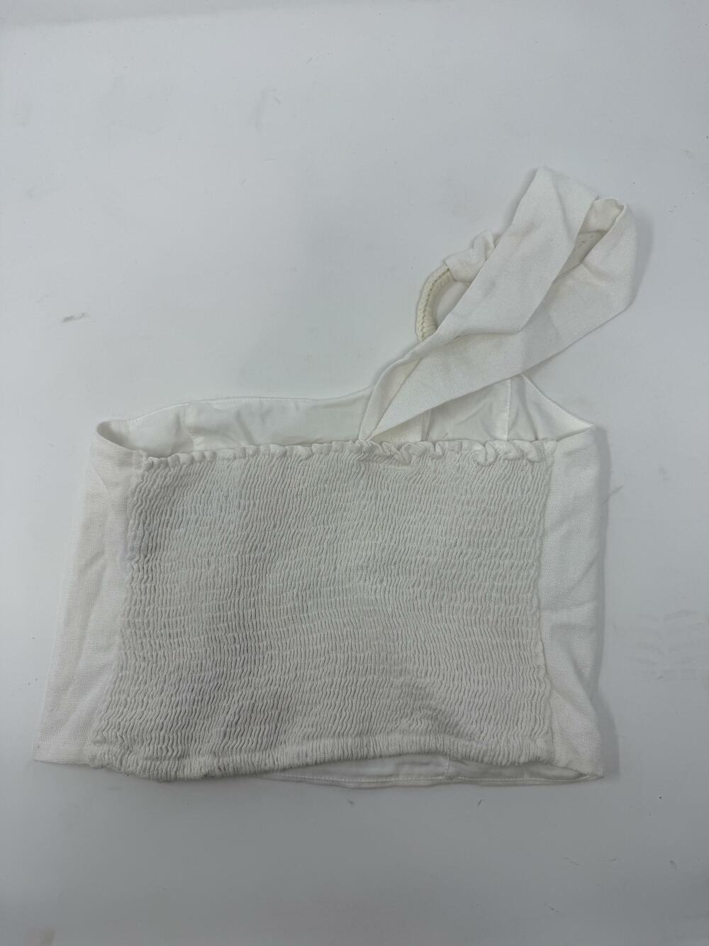 Peixoto Women's White Penelope One Shoulder Top S NWT - Picture 4 of 4